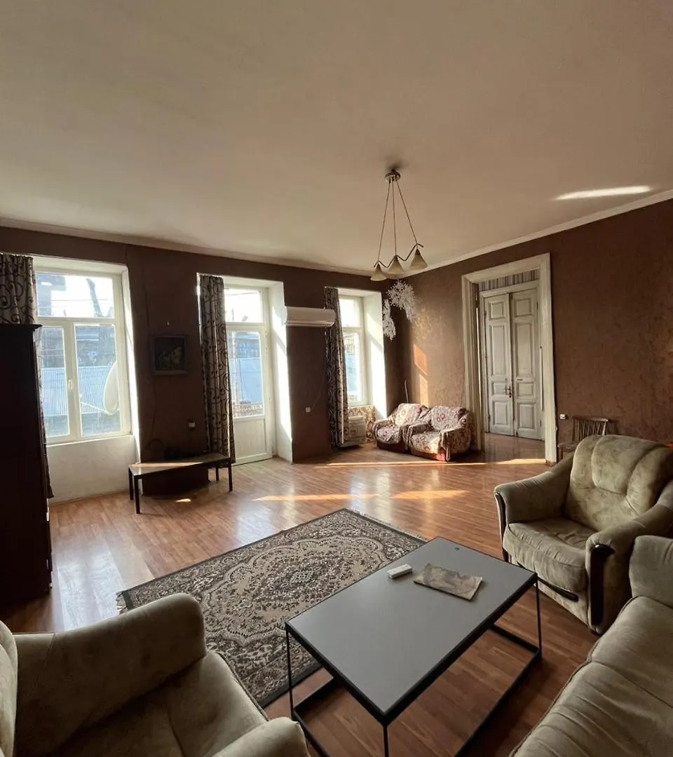 اتصالات High-Ceiling Apartment In Niko Pirosmani Museum Building, Near Fabrika 